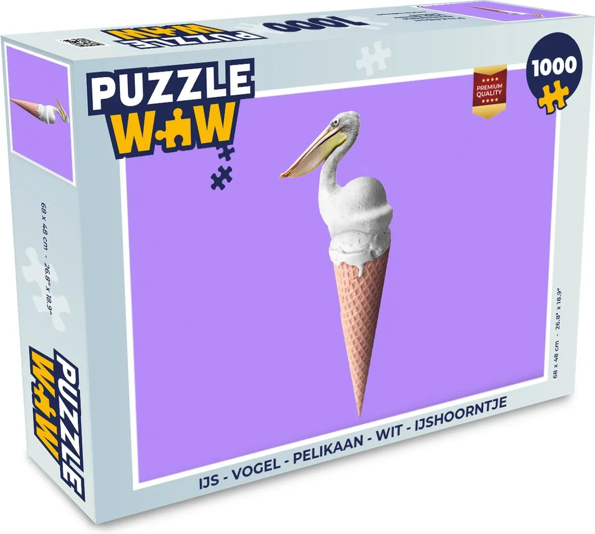 PuzzleWow – IJshoorntje met Pelikaan – 1000 stukjes - Afbeelding 2