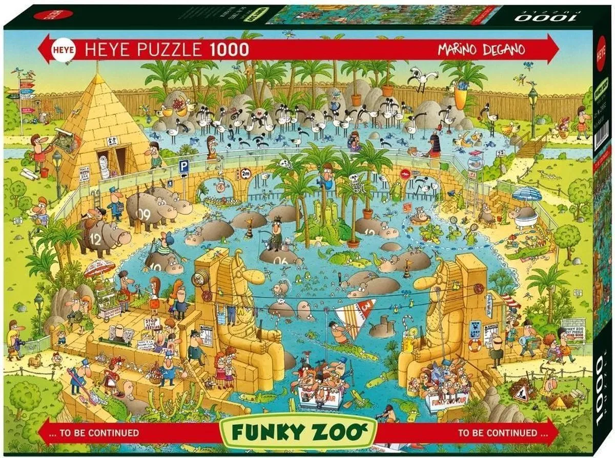 Heye Puzzel – Nile Habitat – 1000 stukjes - Afbeelding 2