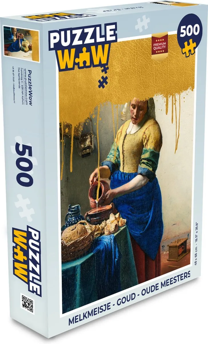 PuzzleWow – Melkmeisje – 500 stukjes - Afbeelding 3