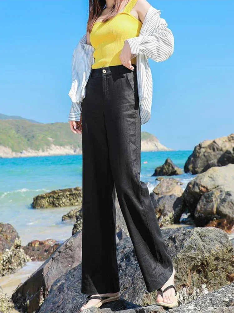 Linnen broek dames - Zomerse elegantie voor ultiem comfort - Afbeelding 6