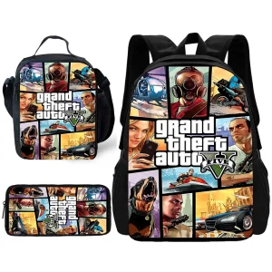 Schooltassen jongens - Grand Theft Auto Design voor stoere schoolgangers